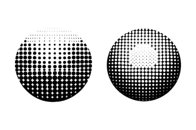Tono de punto de semitono efecto grunge patrón abstracto textura gráfico vectorial ilustración retro gradiente