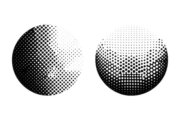 Tono de punto de semitono efecto grunge patrón abstracto textura vector gráfico retro ilustración gradiente