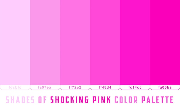 Vector tonos de color rosa impactantes de vector libre