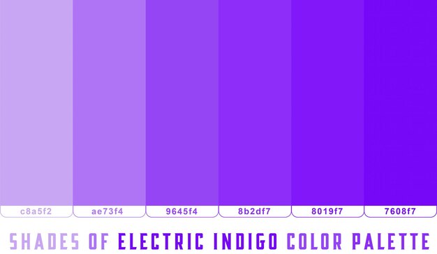Tonos índigo eléctricos de vector libre