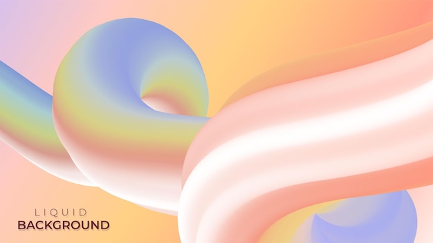 Tonos suaves abstractos diseño líquido