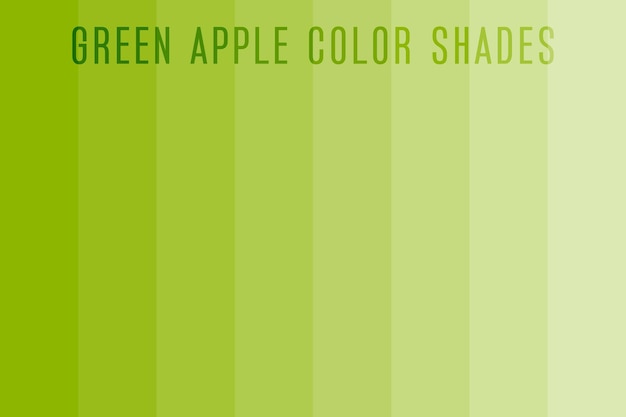 Los tonos verdes de la manzana