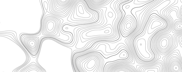 Topografía abstracta líneas de contorno mapa de fondo Líneas de contorno ilustración mapa topográfico