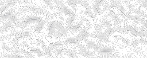 Topografía abstracta líneas de contorno mapa de fondo Líneas de contorno ilustración mapa topográfico