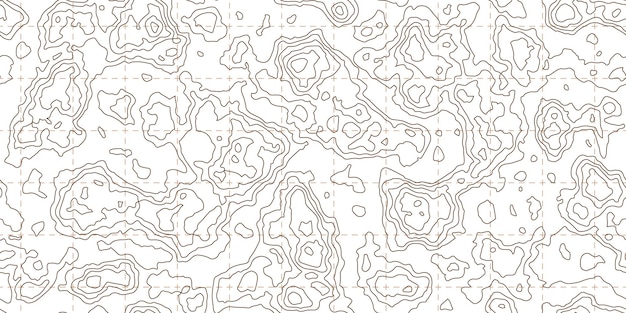 Topografía mapa de patrones sin fisuras Luz curvas topográficas abstractas