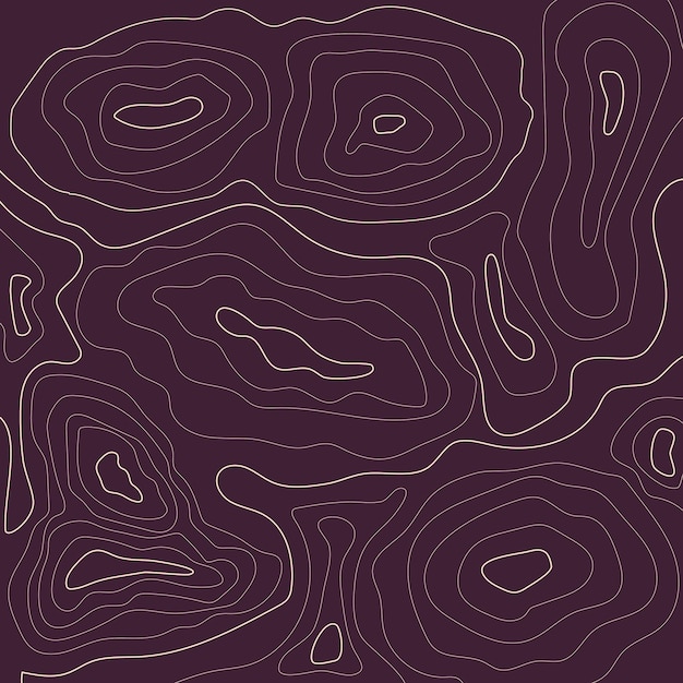 Topografía vectorial en fondo púrpura Fondo púrpura con círculos de diferentes tamaños y dibujados