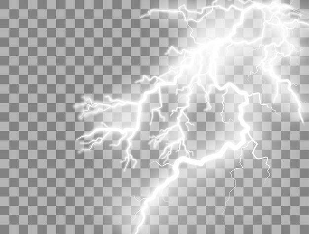 Vector tormentas eléctricas y relámpagos.