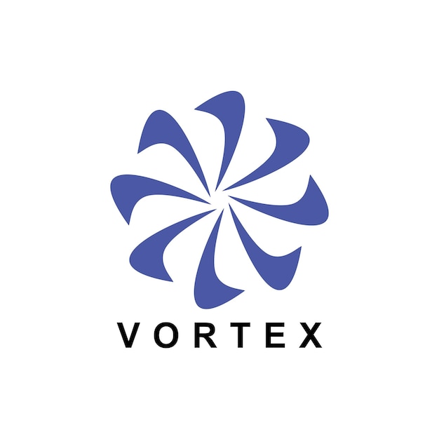 Tornado, vórtice, plantilla de logotipo de huracán