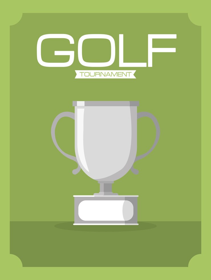 Vector torneo deportivo de golf