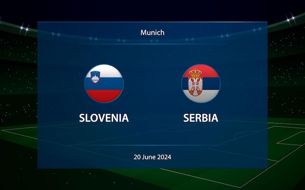 El torneo de fútbol de Europa 2024 entre Eslovenia y Serbia