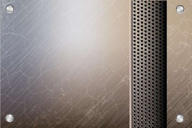 Vector tornillos y remaches de acero remachado fondo de metal