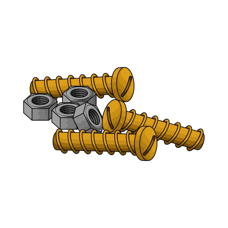 Vector los tornillos