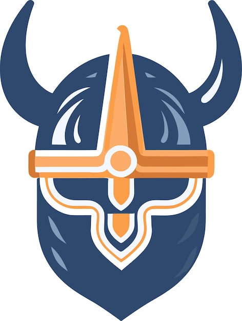 toro azul de origami con un casco naranja en él