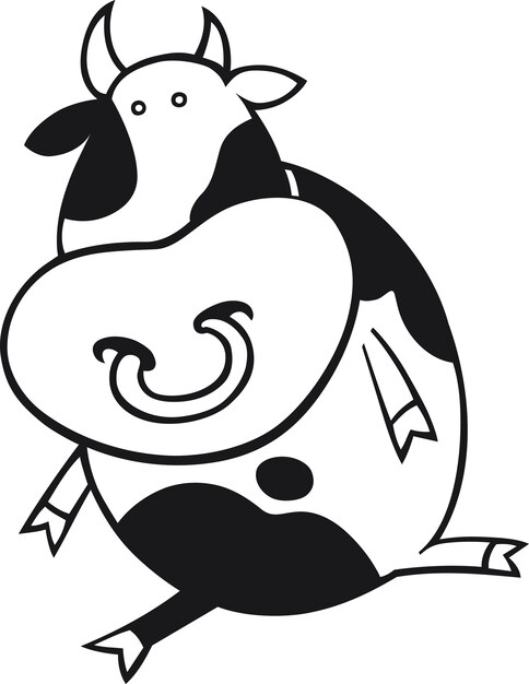 Toro de dibujos animados para colorear libro