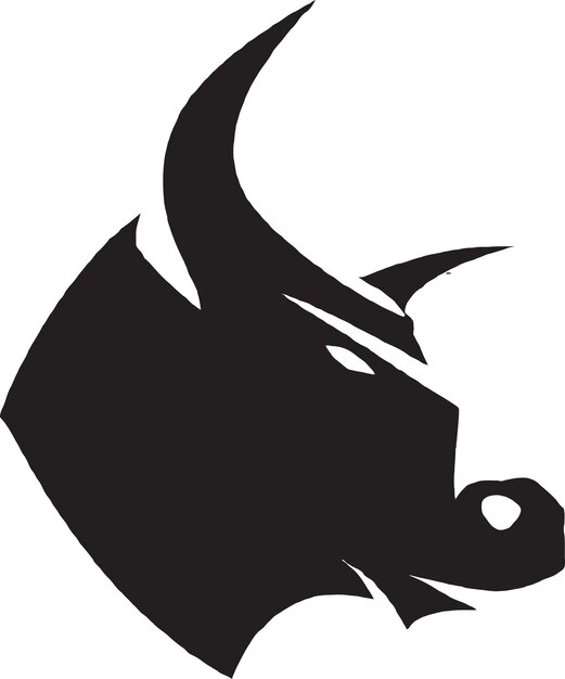 Toro con diseño de logotipo vectorial de ancla para marcas marítimas o náuticas