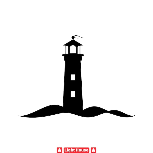 Torre de Fuerza Eleve sus diseños con este exquisito conjunto de vectores de faro