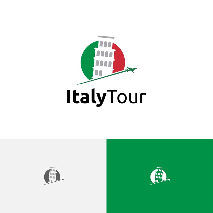 Torre inclinada de Pisa Italia Tour Viajes Vacaciones Vacaciones Agencia Logo