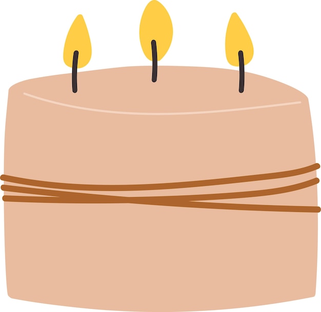 Torta de velas de Navidad en llamas