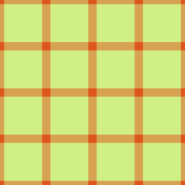 Tortán victoriano de cheque sin costura de textura única tela de fondo patrón de tarjeta textil vectorial a cuadros en colores ámbar y limón