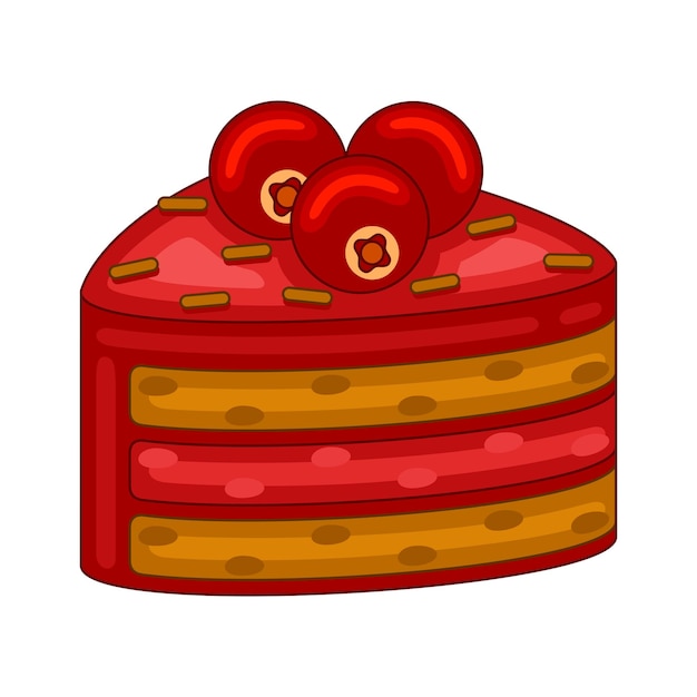 Vector tortas de arándanos en ilustración vectorial