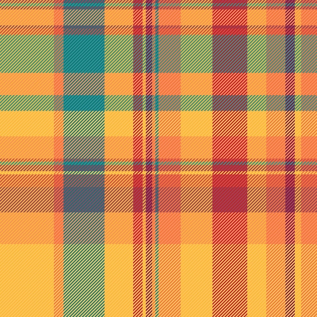 Tortón de patrón tartán de textura vectorial de fondo con un tejido de cheque textil sin costuras