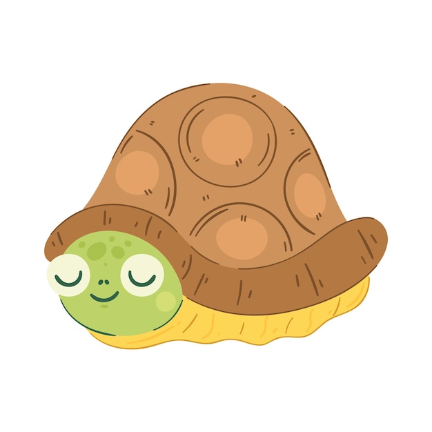 tortuga dentro de su caparazón