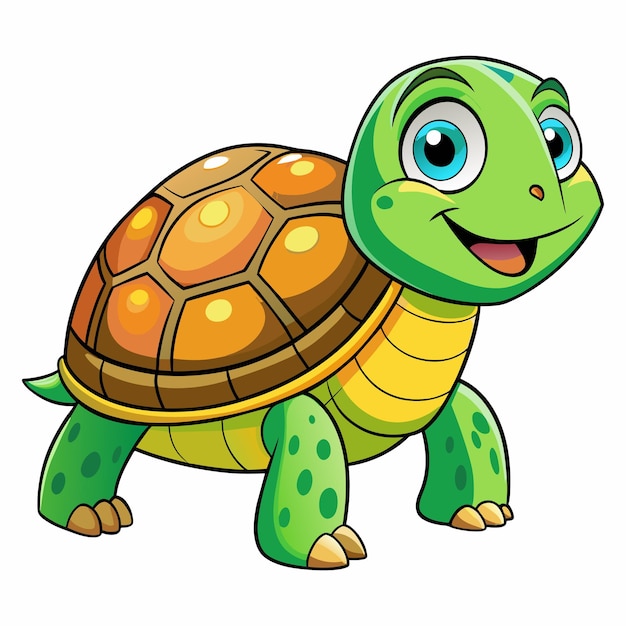 Vector tortuga tortuga tortuguera paloma tortuga de mar mascota mascota de dibujos animados muy lindo