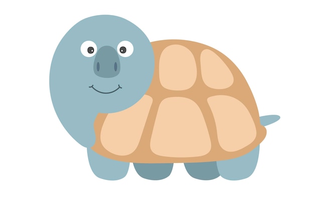 Tortuga vector divertida Personaje de dibujos animados Animal africano jirafa amable divertida Tortuga linda divertida Adorable pequeño animal africano para estampado de moda niños usan diseño de tarjeta de felicitación de invitación de cartel de vivero