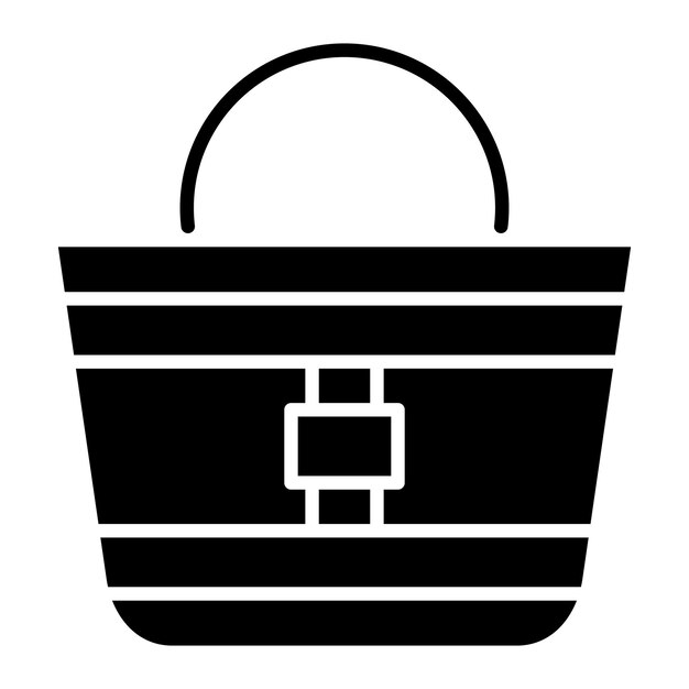 Totebag Glifo Sólido Negro Ilustración