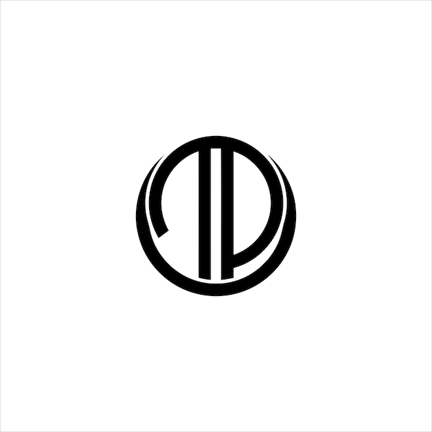 TP identidad de marca fuente minimalista diseño de logotipo vector gráfico