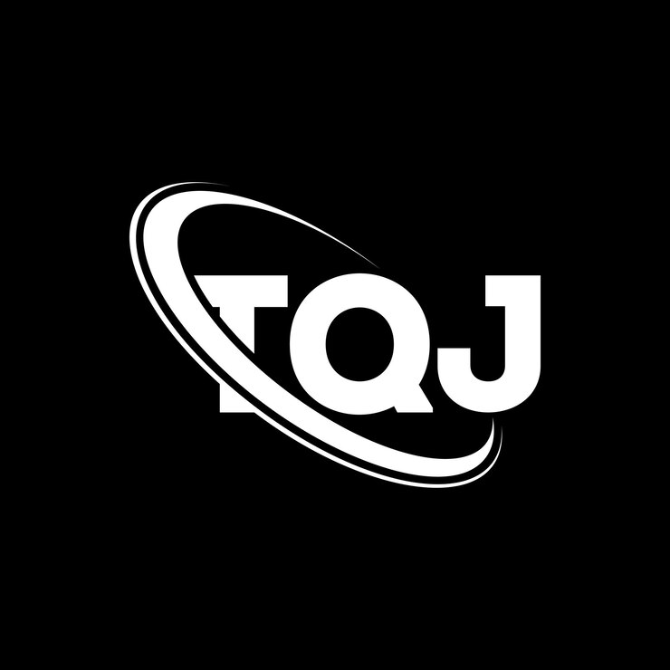 Vector tqj logotipo tqj letra tqj diseño de letra logotipo iniciales tqj logotipo vinculado con círculo y mayúscula monograma logotipo t qj tipografía para negocios de tecnología y marca inmobiliaria