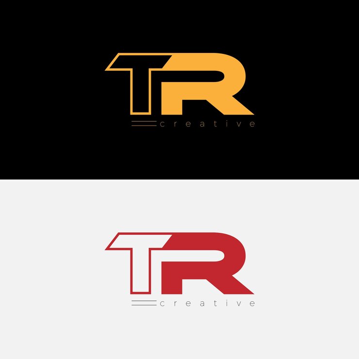 TR Diseño creativo del logotipo