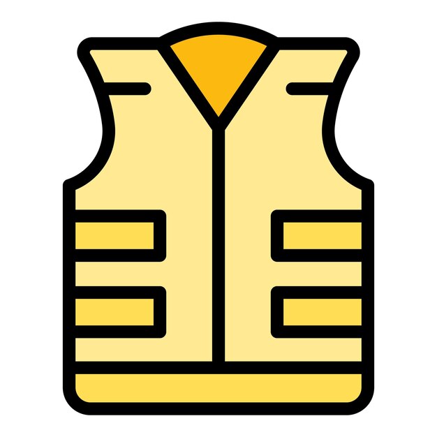 Trabajador de la mina oeste icono contorno vector mineral de oro color del carro de oro plano