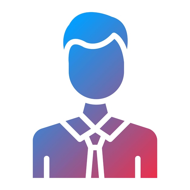Trabajador social Imagen vectorial de icono masculino Se puede usar para Psicología