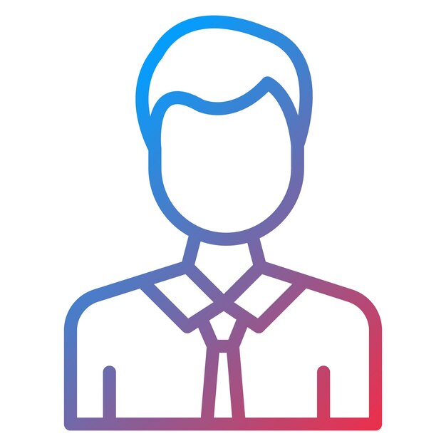 Trabajador social Imagen vectorial de icono masculino Se puede usar para Psicología