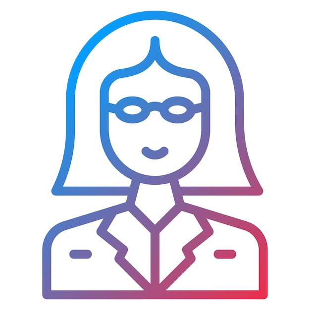 Trabajadora social Imagen vectorial de icono femenino Se puede utilizar para Servicios domésticos