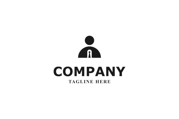 Trabajadores de oficina hombre icono logotipo