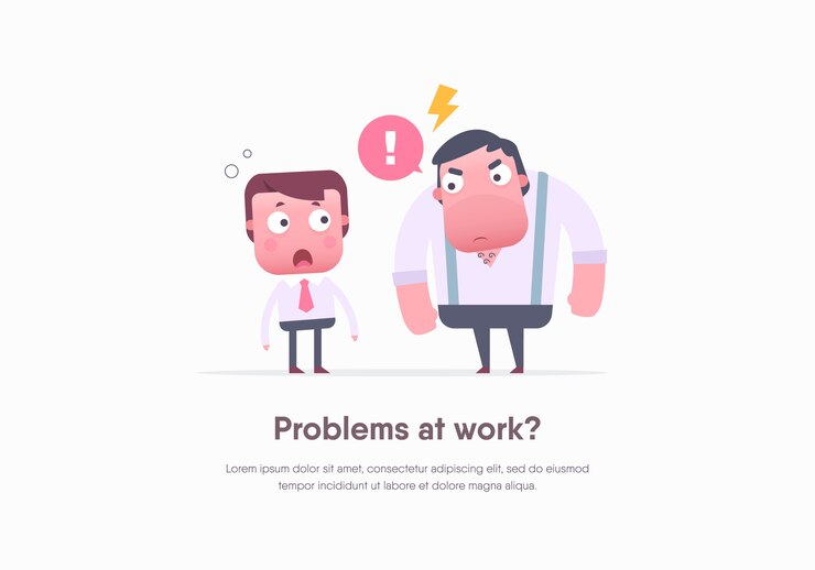 Vector trabajadores de oficina. ilustración