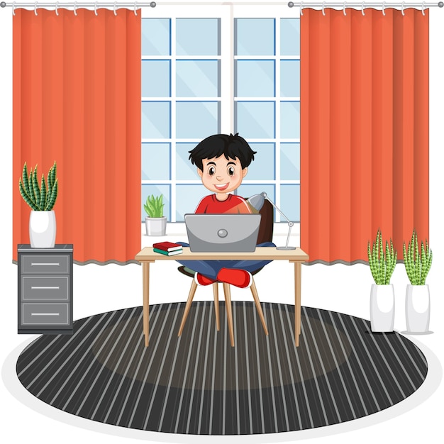 trabajar desde casa ilustración