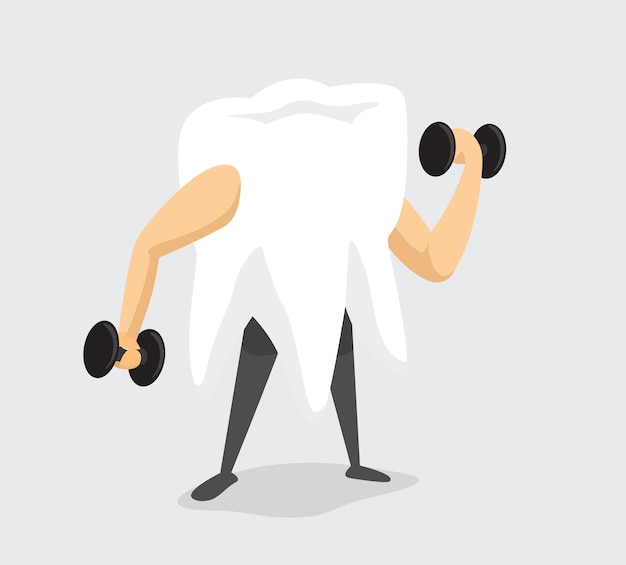 Trabajo de dientes fuertes