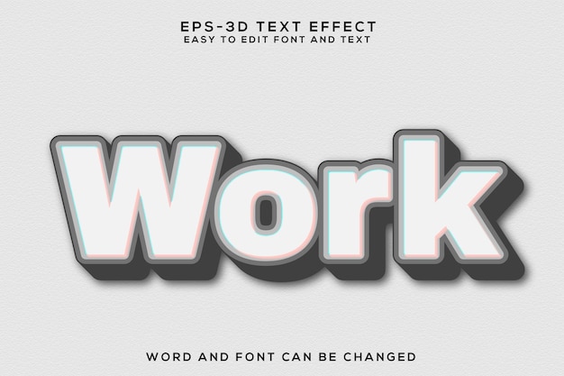 Trabajo efecto de texto 3d