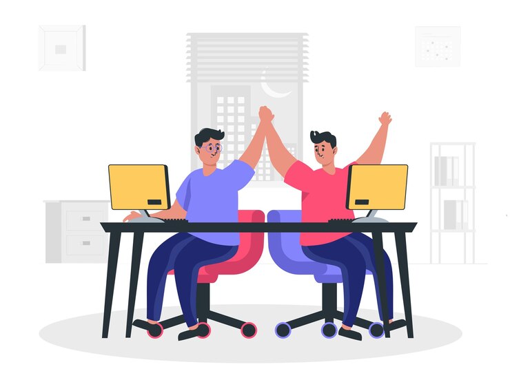 trabajo en equipo ilustración