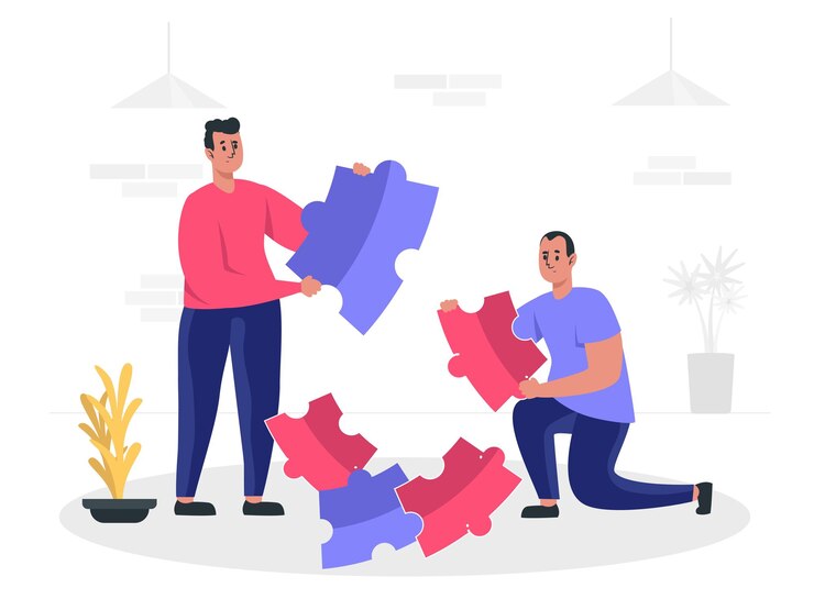 trabajo en equipo ilustración
