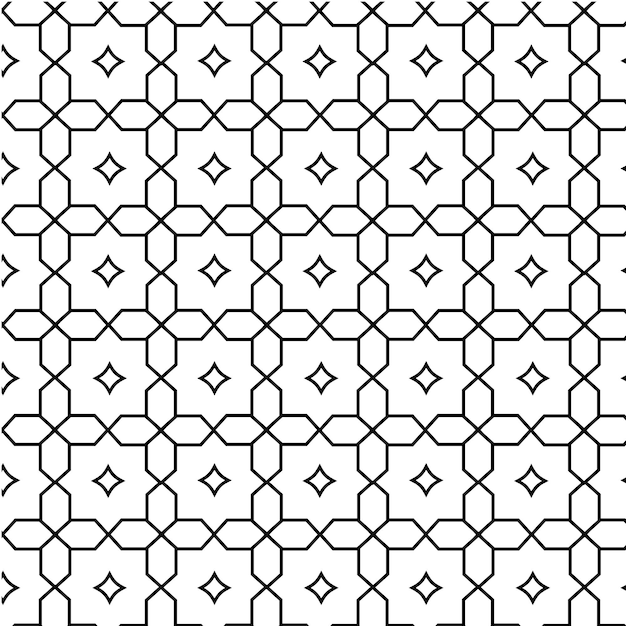 trabajo negro flor mosaico islámico patrón de costura fondo