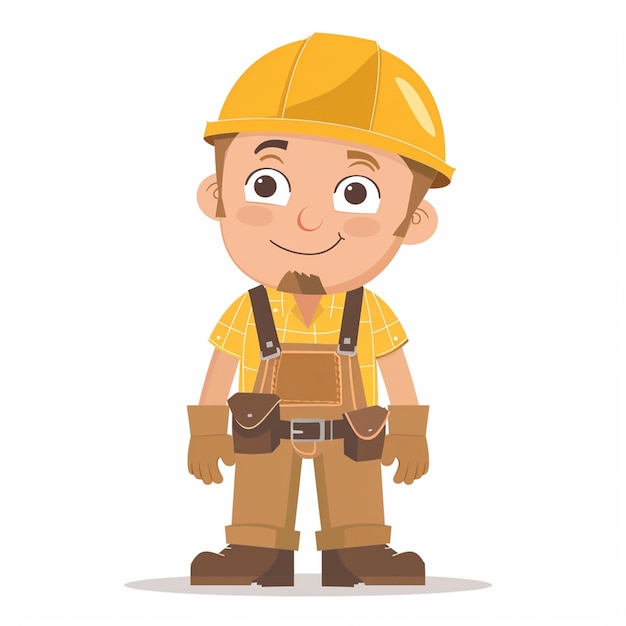 trabajo trabajador vacaciones vector feliz libertad trabajo ilustración nacional saludando ingeniero