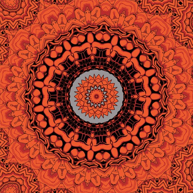 Tracería inconsútil azulejo mehndi diseño étnico ornamento colorido garabato simetría textura folk tradicional espiritual tribal diseño