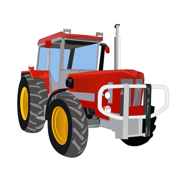 Tractor agrícola vectorial