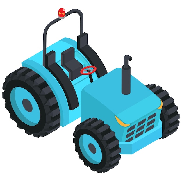 Tractor con luz de dirección y de advertencia