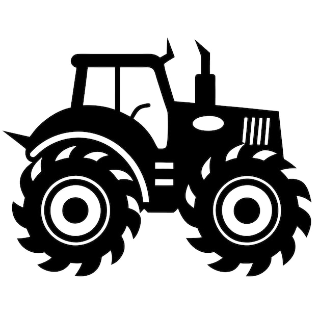Un tractor monstruo en el estilo de arte en línea con ruedas de gran tamaño detalles robustos y un poderoso
