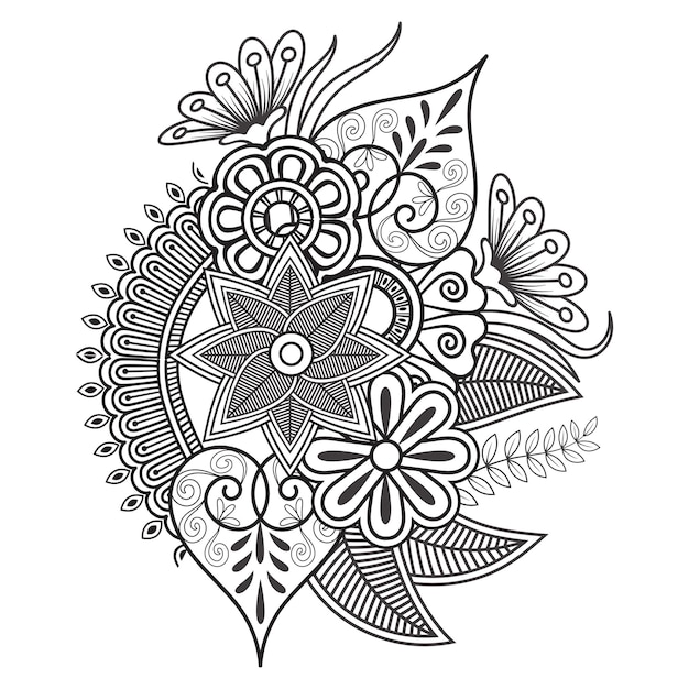 Tradicional y cultural Diseño de patrones hermosos Diseño de tatuajes Patrones de mandala Patrones árabes